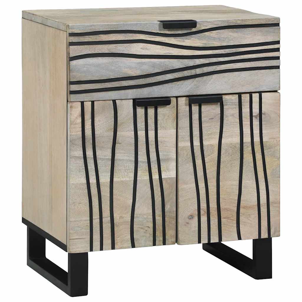 vidaXL Nachtkastje met lade Bruin 50 x 33 x 60 cm Massief acaciahout