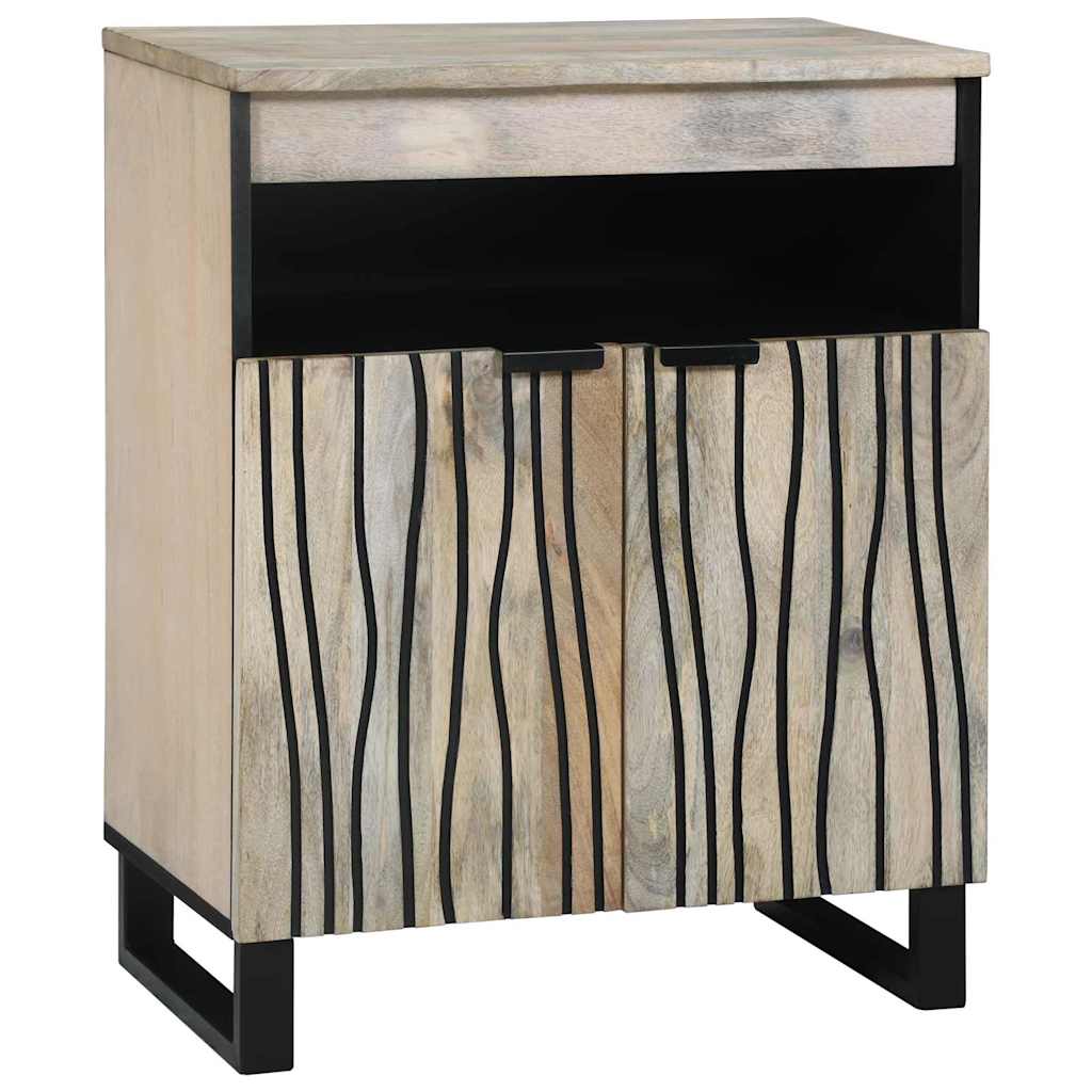 vidaXL Dressoir met lade Bruin 60 x 33 x 75 cm massief mangohout