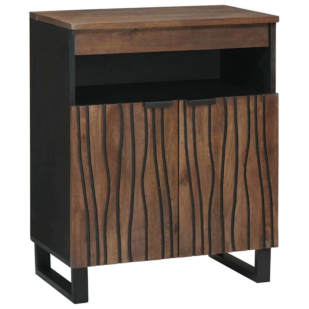 vidaXL Dressoir met lade Bruin 60 x 33 x 75 cm massief mangohout