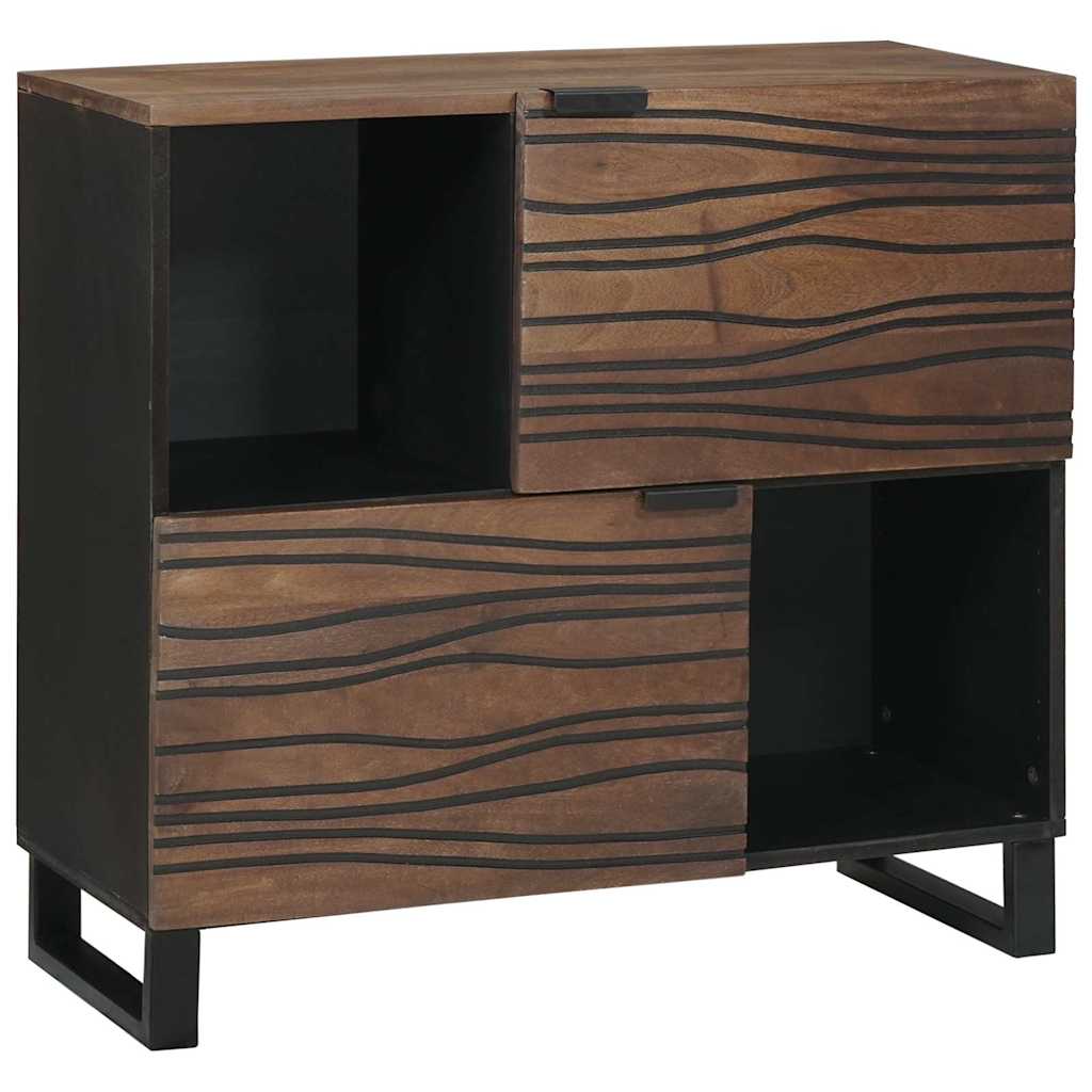 vidaXL Dressoir Bruin 80 x 33 x 75 cm massief mangohout