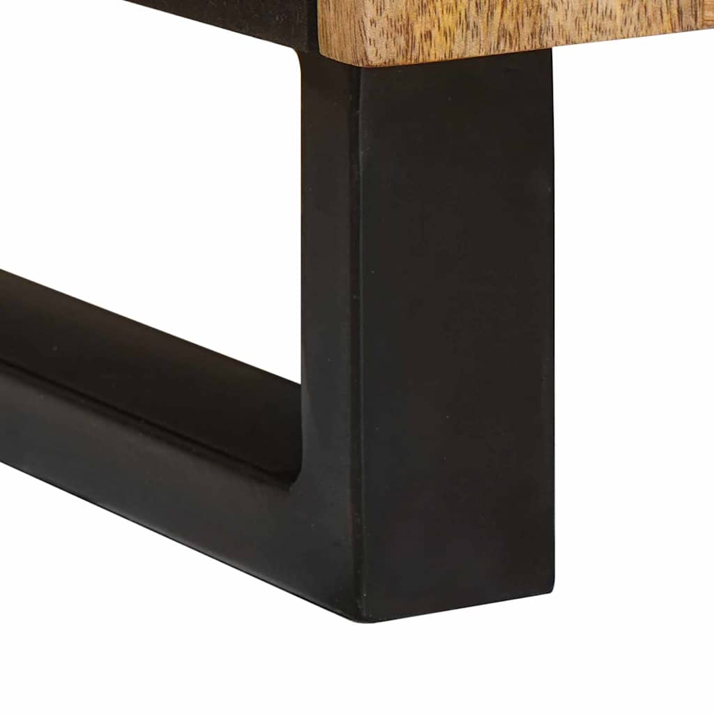 vidaXL Nachtkastje met lade Naturel 40 x 33 x 46 cm Massief Mango Hout