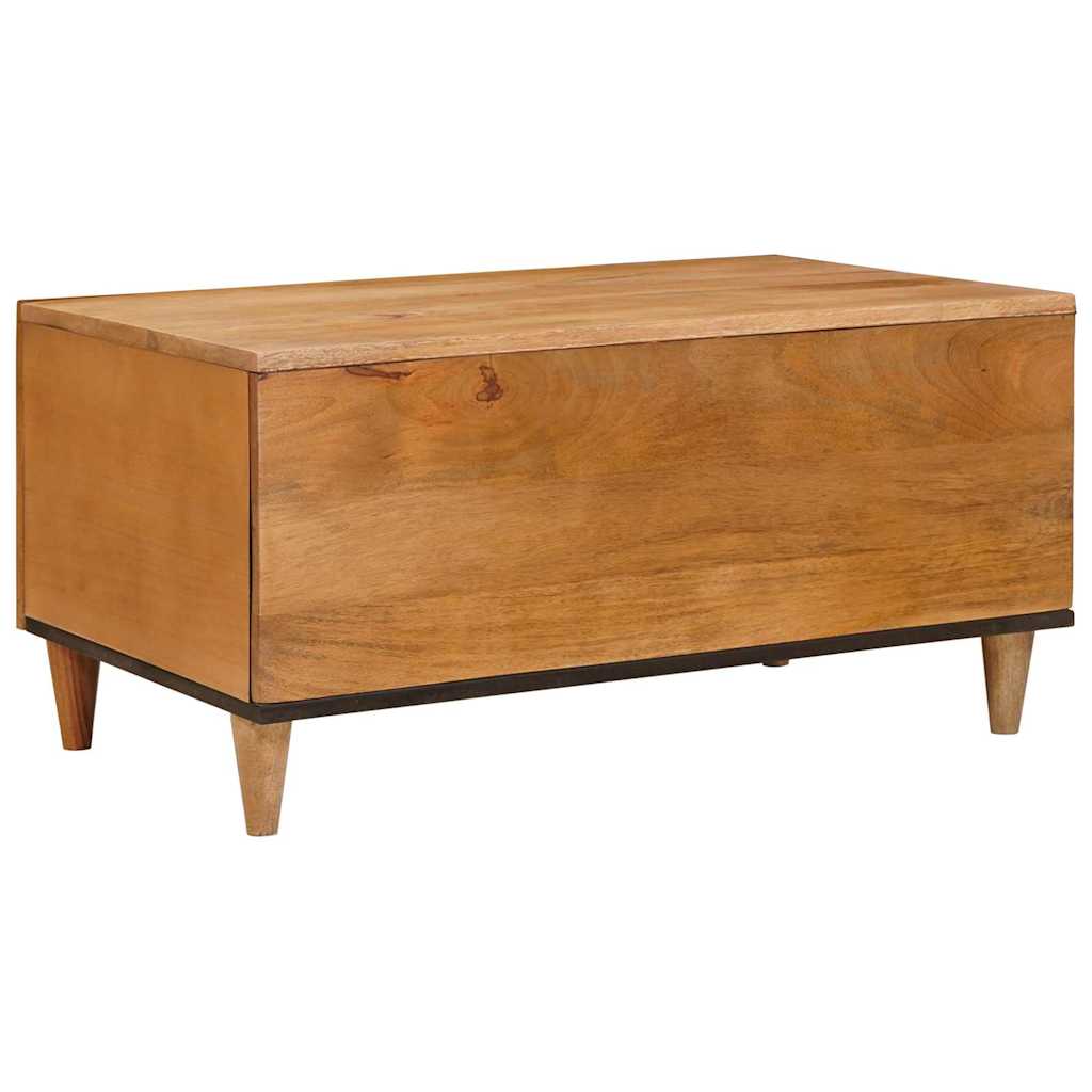 vidaXL Coffee Table Light Brown 80 x 50 x 40 cm Solid Acacia Wood