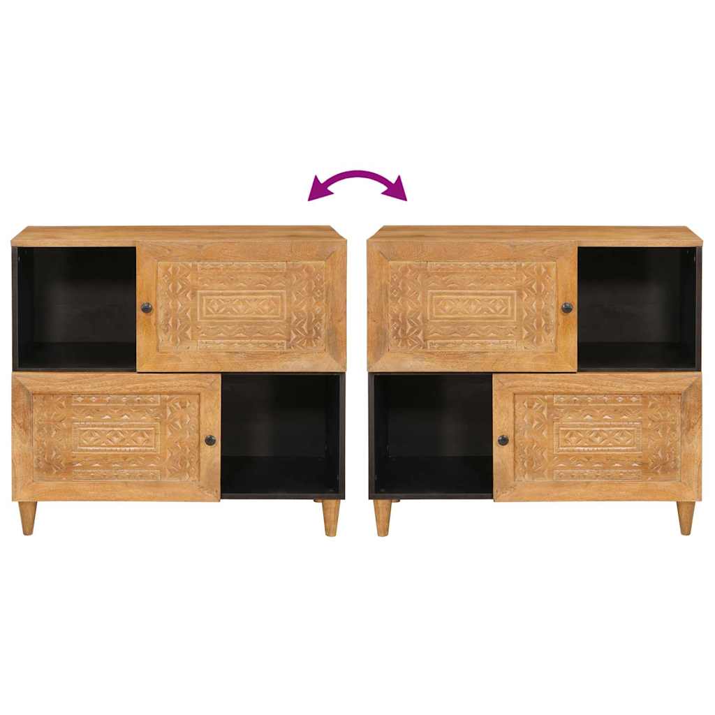 vidaXL Dressoir Lichtbruin 33.5 x 80 x 75 cm