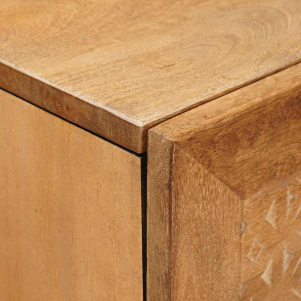 vidaXL Highboard Lichtbruin 40 x 33 x 110 cm massief mangohout