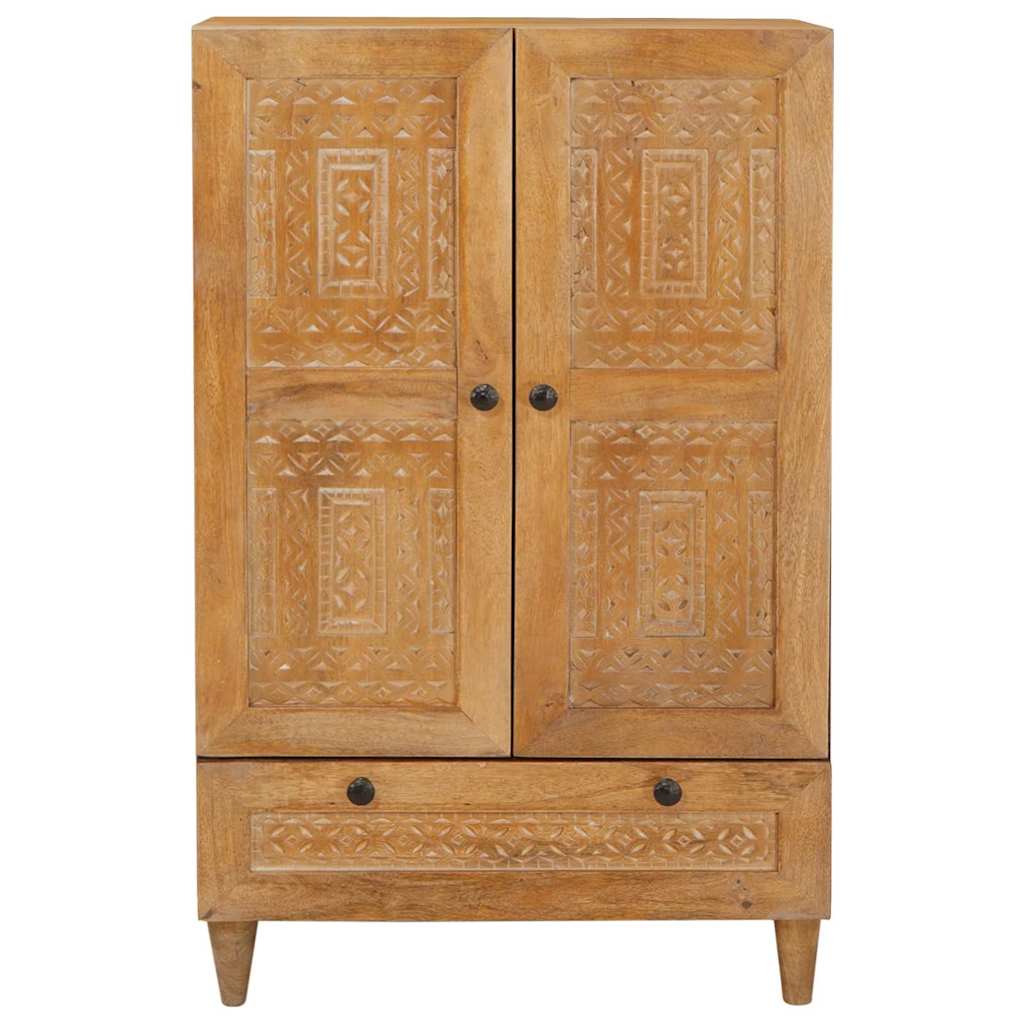 vidaXL Highboard Lichtbruin 60 x 33 x 100 cm massief mangohout
