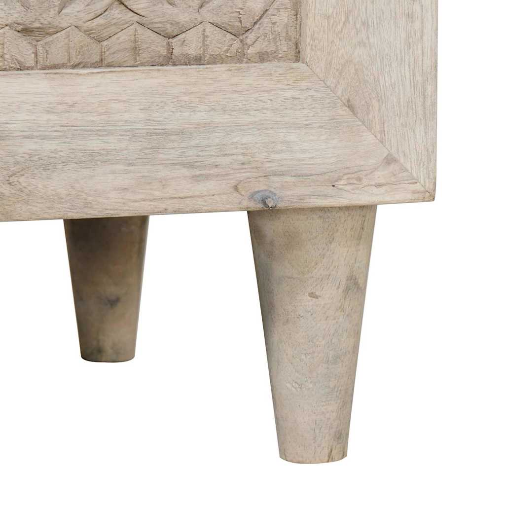 vidaXL Dressoir met lade Lichtbruin 60 x 33 x 75 cm massief mangohout