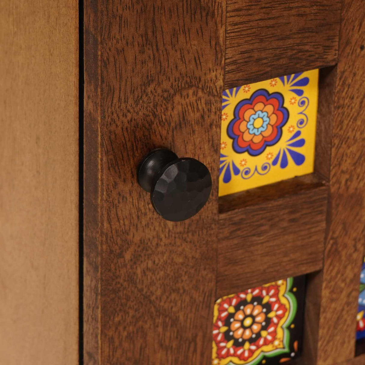 vidaXL Nachtkastje Bruin 40 x 33 x 46 cm Massief Mango Hout