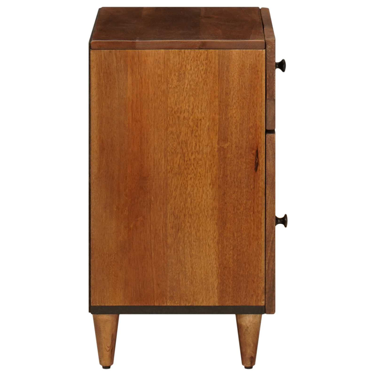 vidaXL Nightstand with Drawer Brown 50 x 33 x 60 cm Solid Mango Wood