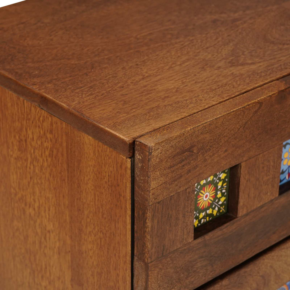 vidaXL Nightstand with Drawer Brown 50 x 33 x 60 cm Solid Mango Wood