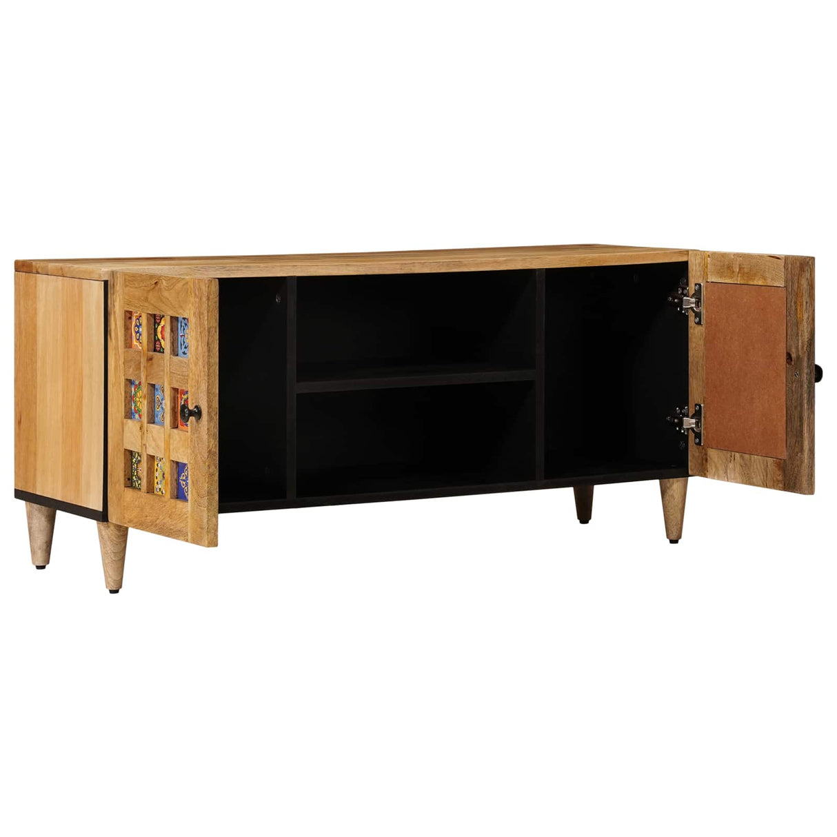 vidaXL TV Kast Walnotenhout 105 x 33 x 46 cm Massief Mango Hout