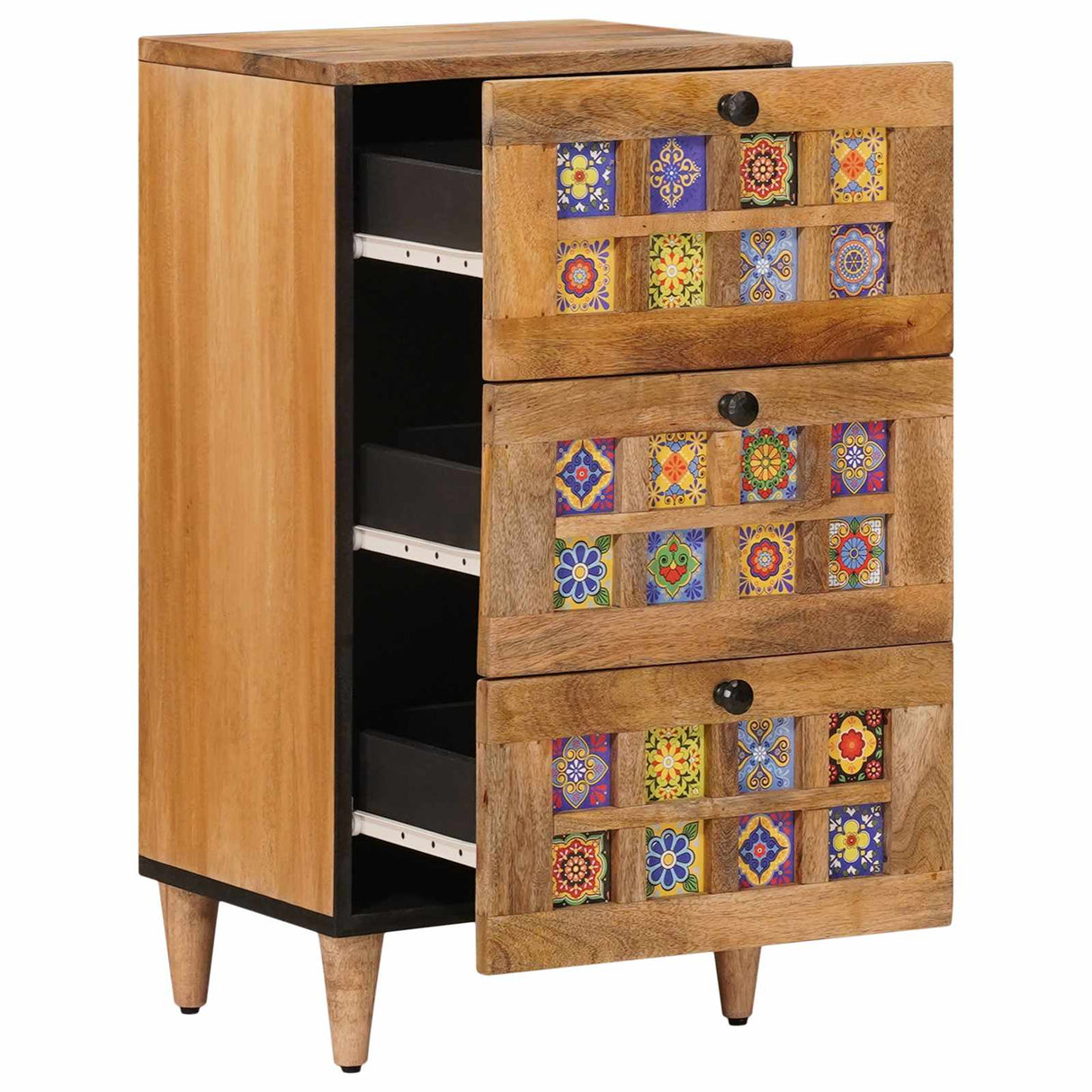vidaXL Dressoir Walnotenhout 40 x 33 x 75 cm Massief Mango Hout