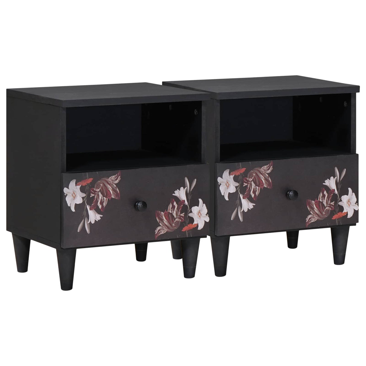 vidaXL Nightstand with Drawer Brown 40 x 33 x 46 cm Solid Mango Wood