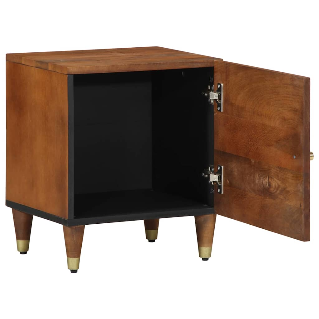 vidaXL Nachttafeltje met Deur Honing bruin 40 x 33 x 46 cm