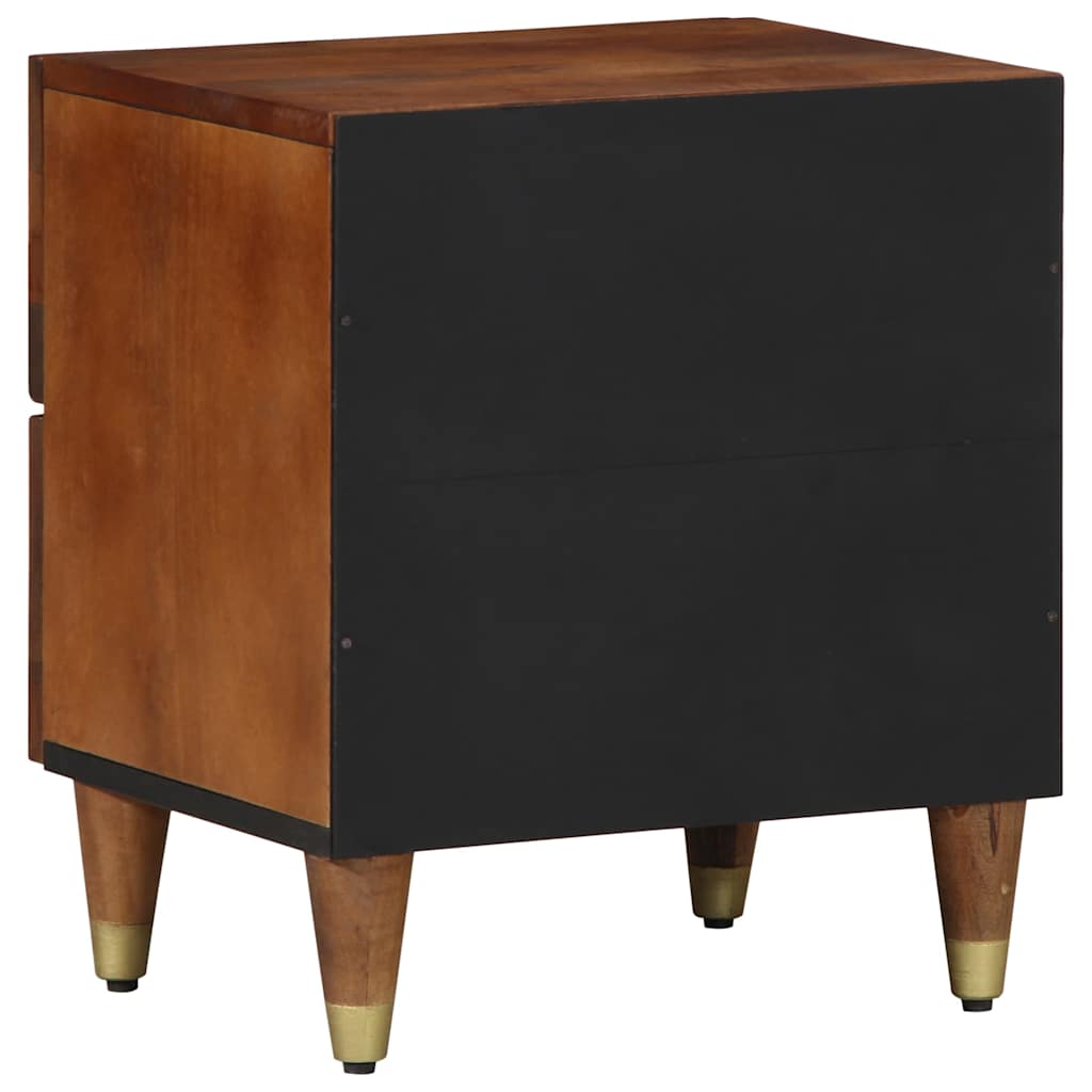 vidaXL Nachtkastje Honing bruin 40 x 33 x 46 cm Massief Mango Hout