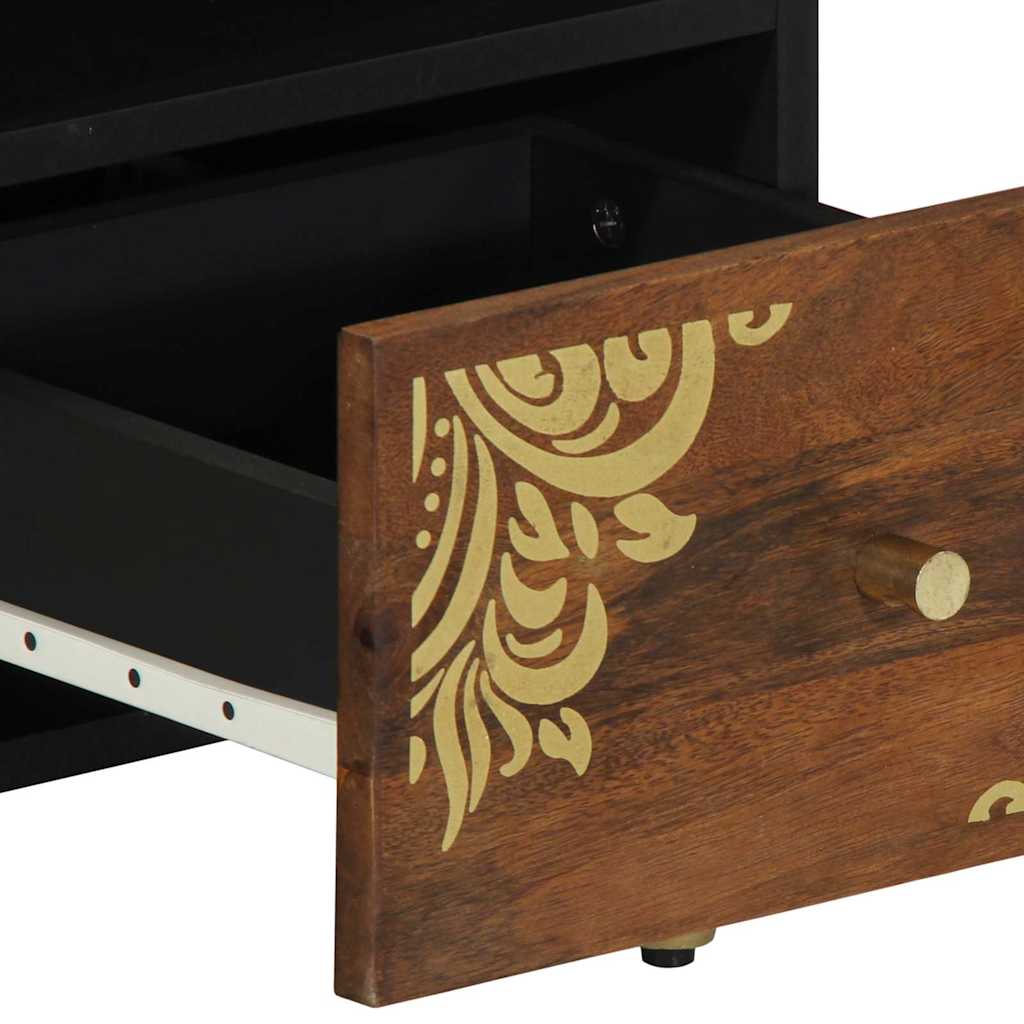 vidaXL TV Kast Honing bruin 70 x 33 x 46 cm Massief Mango Hout
