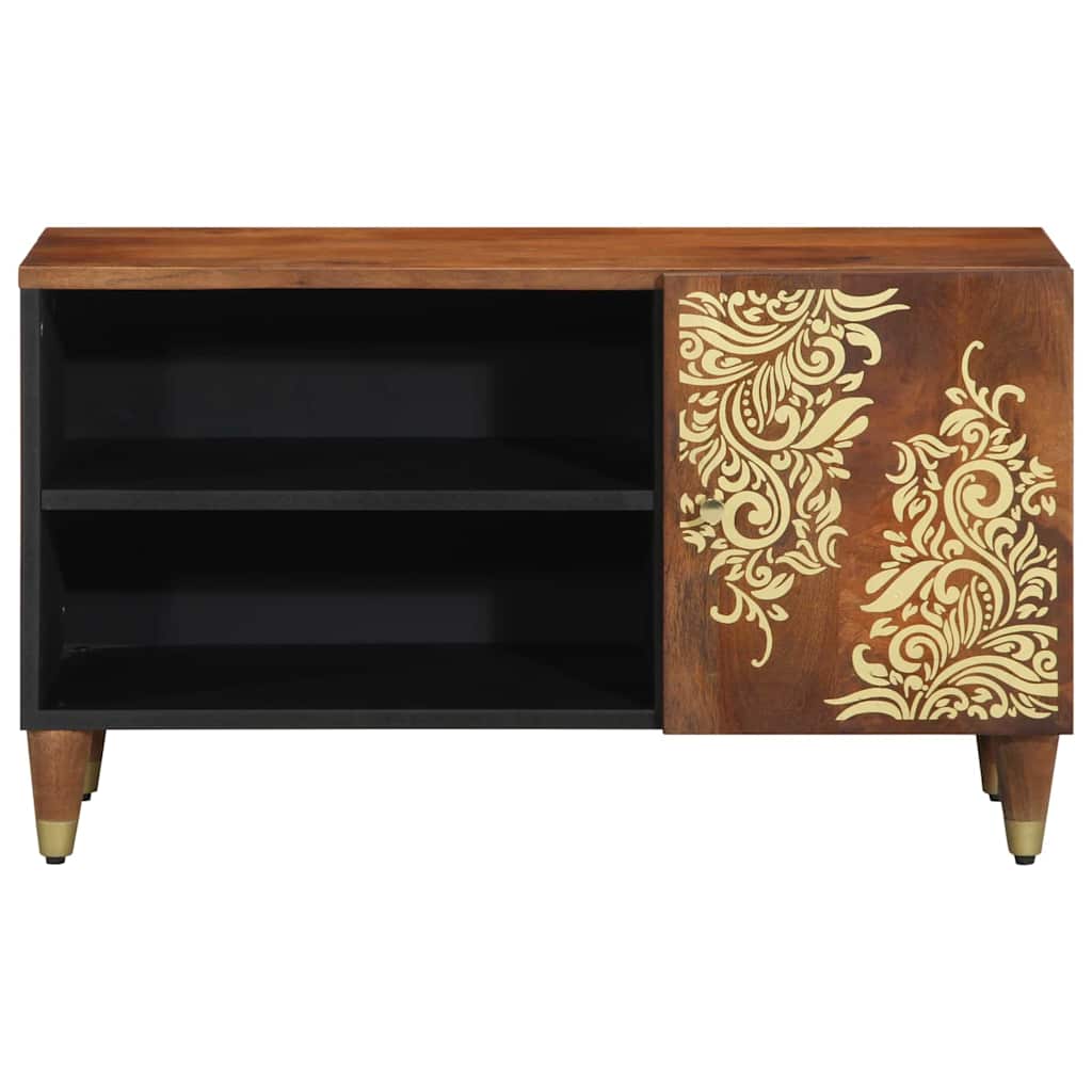 vidaXL TV Cabinet Honey Brown 80 x 33 x 46 cm Solid Mango Wood