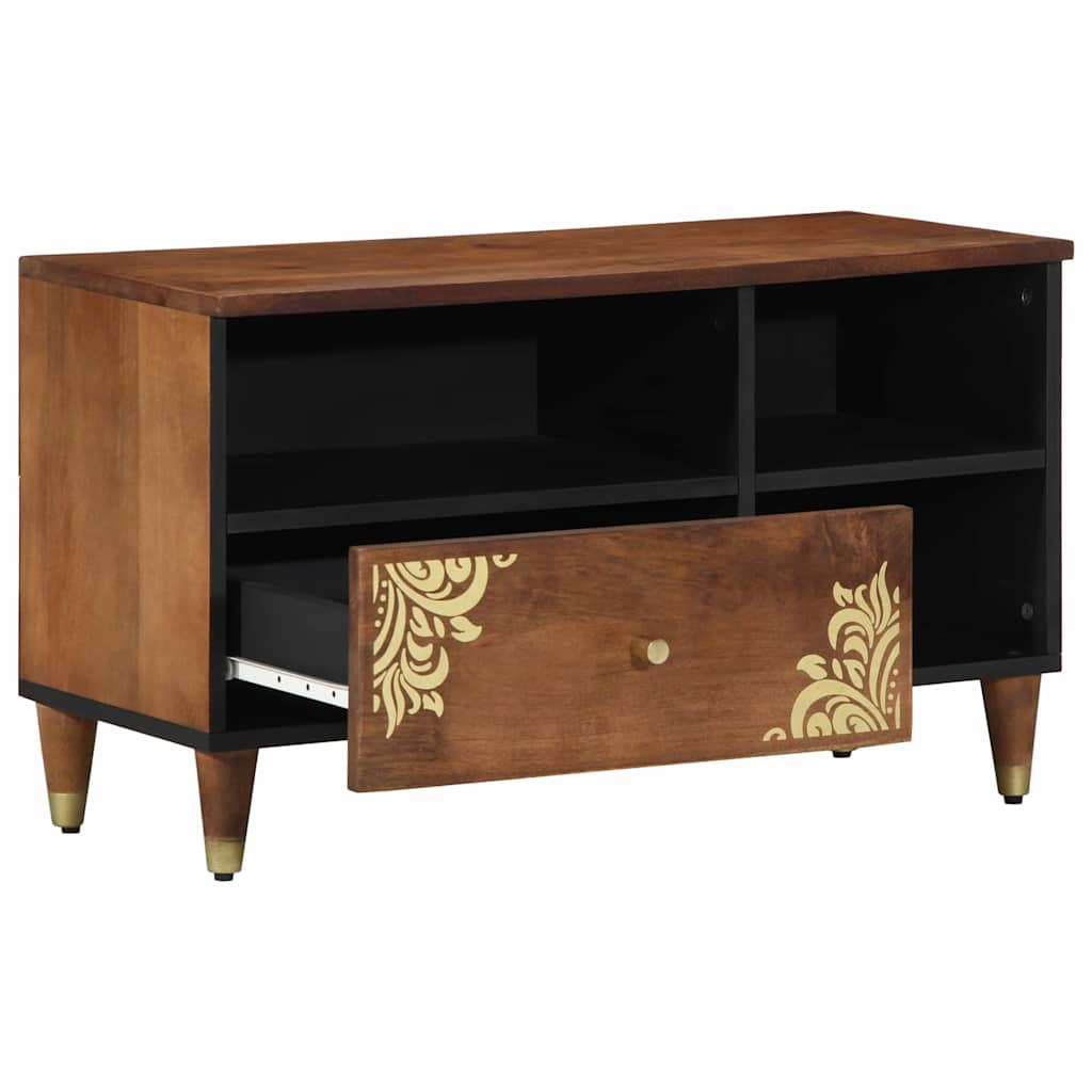 vidaXL TV Kast Honing bruin 80 x 33 x 46 cm Massief Mango Hout