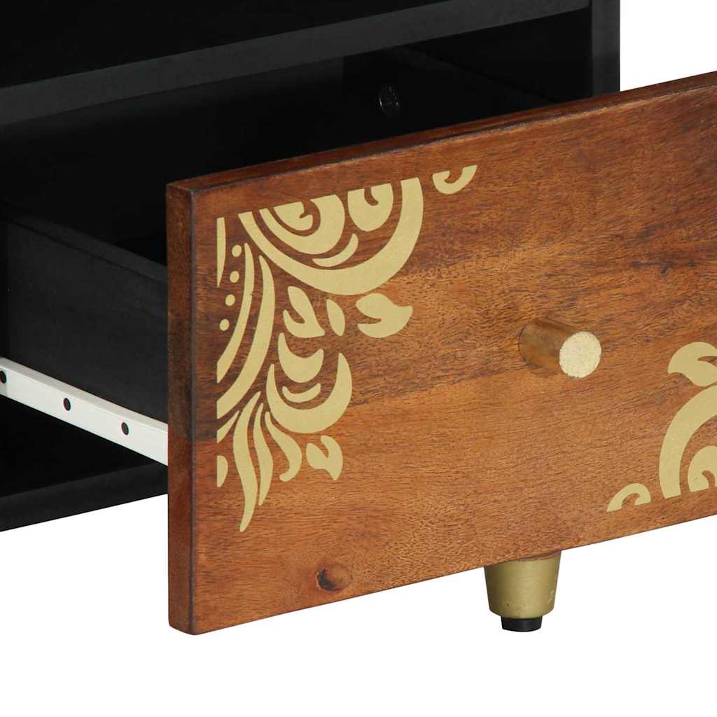 vidaXL TV Kast Honing bruin 100 x 33 x 46 cm Massief Mango Hout