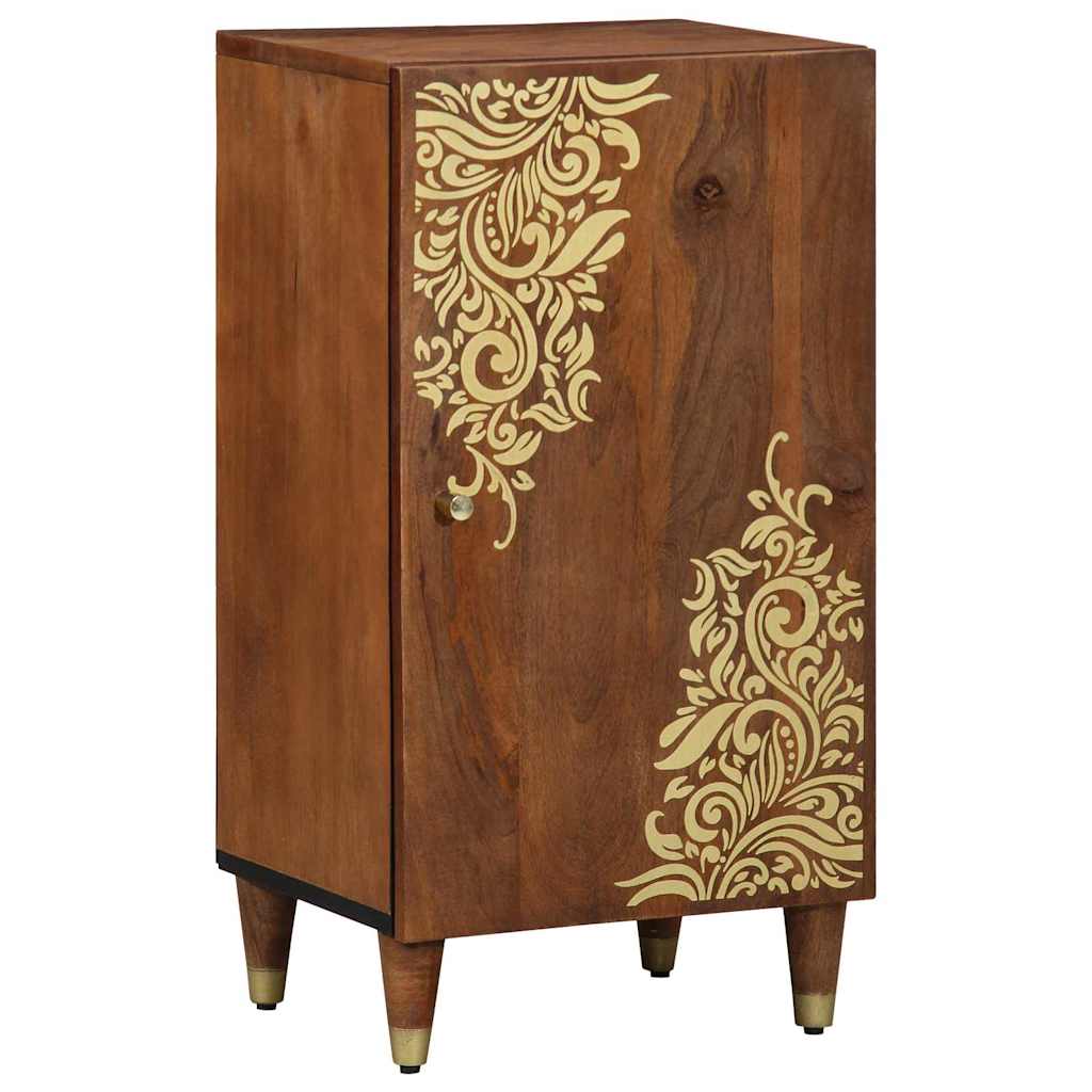 vidaXL Dressoir met plank Bruin 40 x 33 x 75 cm Massief Mango Hout