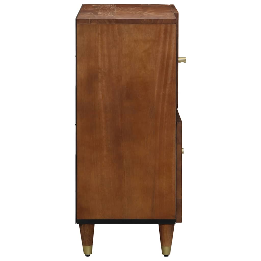 vidaXL Sideboard with Shelf Brown 80 x 33 x 75 cm Solid Mango Wood