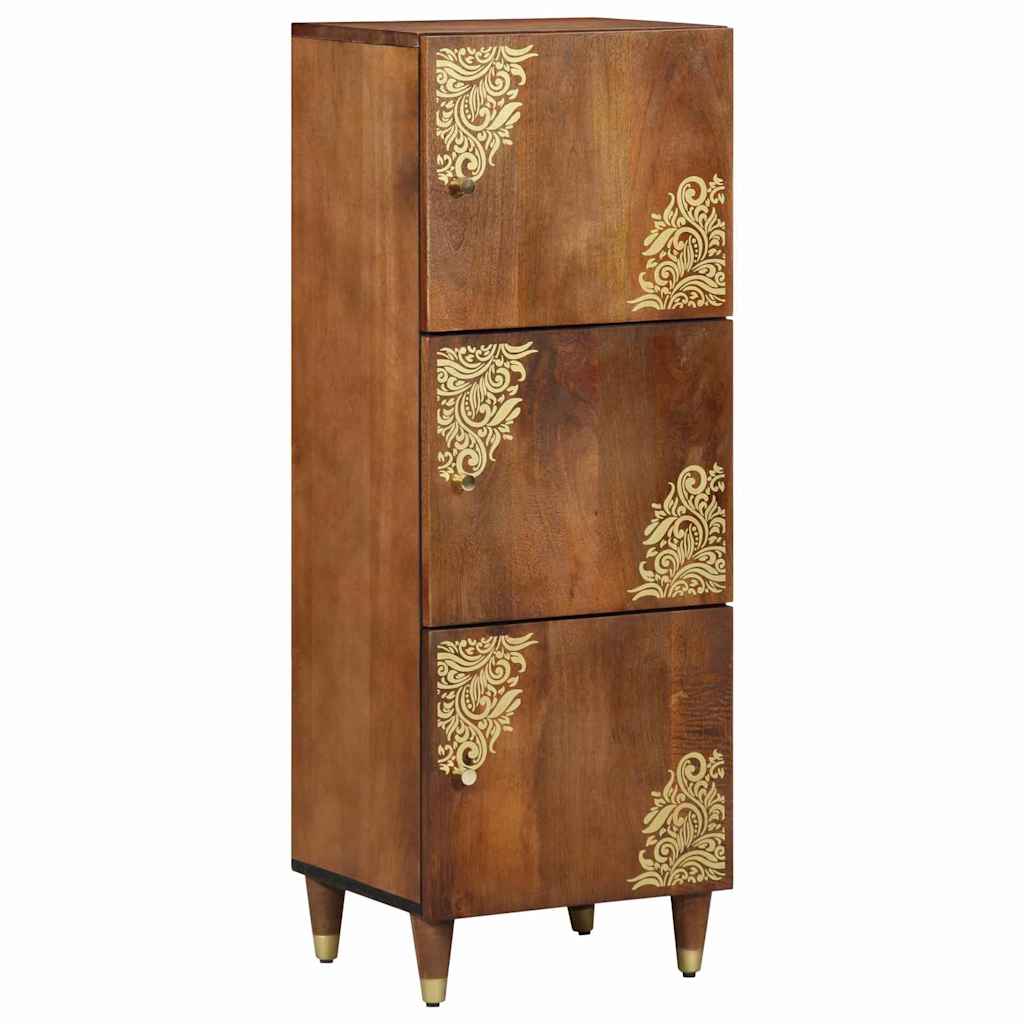 vidaXL Highboard met plank Bruin 40 x 33 x 110 cm Massief Mango Hout