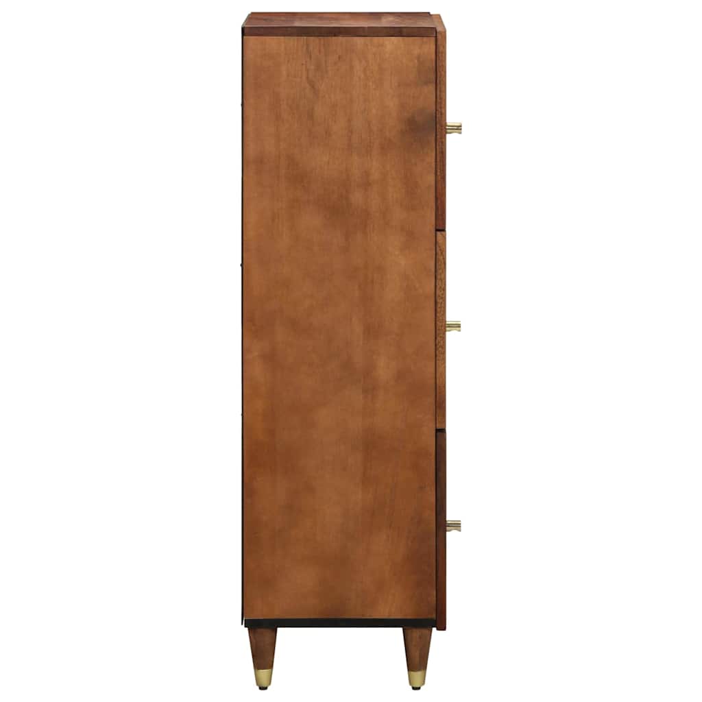 vidaXL Highboard met plank Bruin 40 x 33 x 110 cm Massief Mango Hout