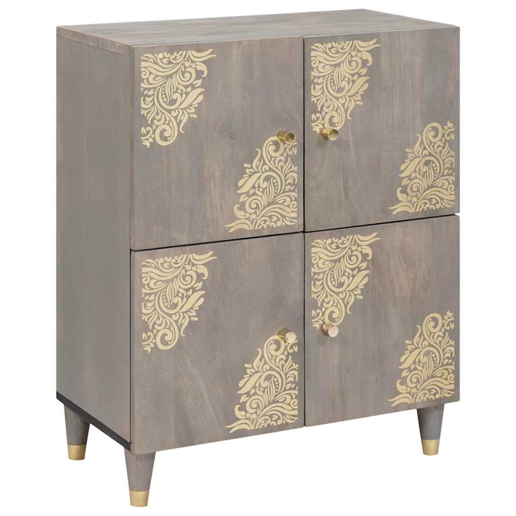 vidaXL Dressoir met plank Bruin 60 x 33 x 75 cm Massief Mango Hout