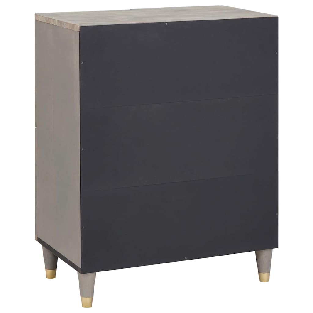 vidaXL Dressoir met plank Bruin 60 x 33 x 75 cm Massief Mango Hout