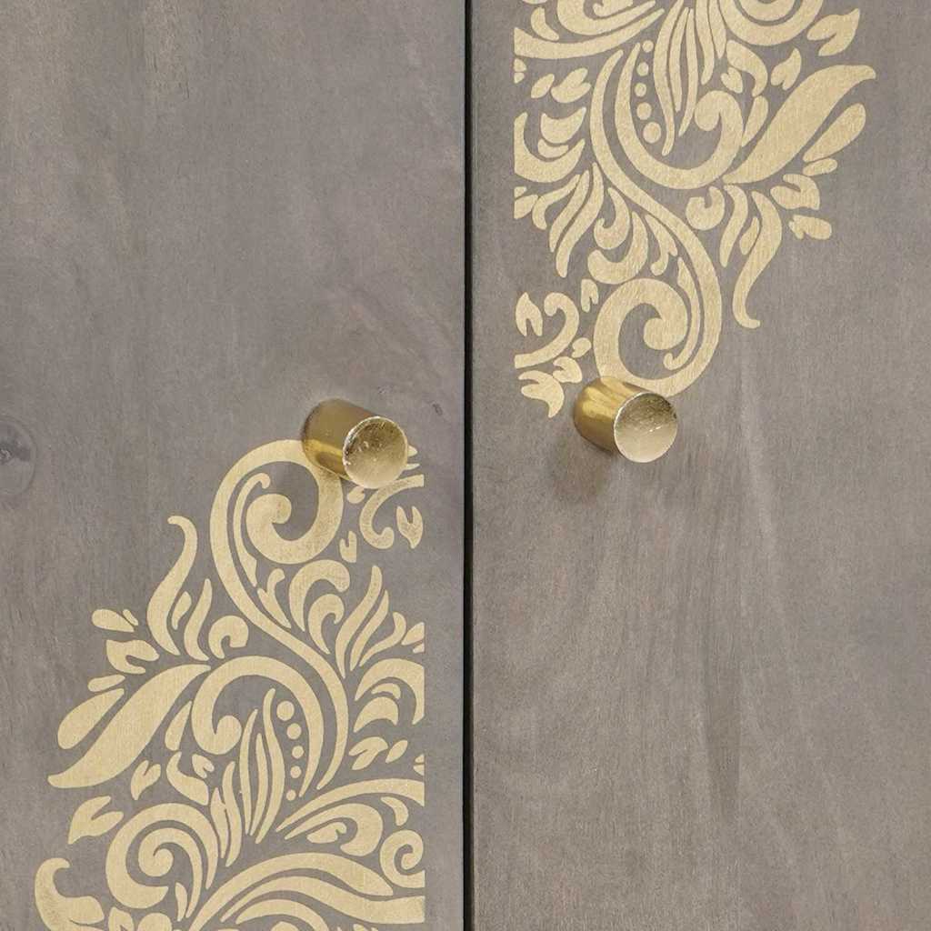 vidaXL Dressoir met plank Bruin 60 x 33 x 75 cm Massief Mango Hout