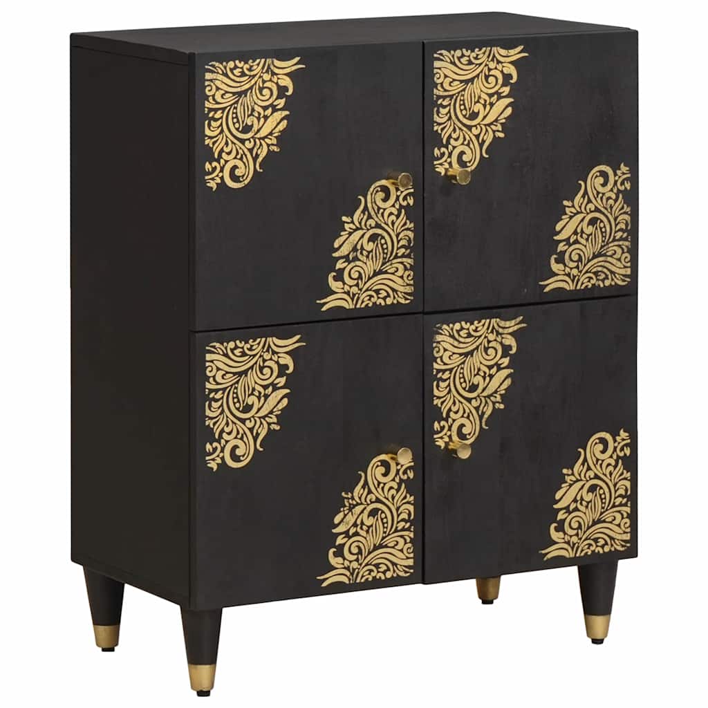 vidaXL Dressoir met plank Bruin 60 x 33 x 75 cm Massief Mango Hout