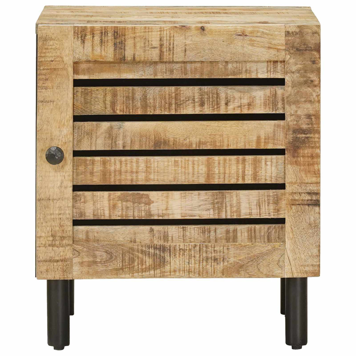 vidaXL Nachtkastje Naturel 40 x 33 x 46 cm Massief Mango Hout