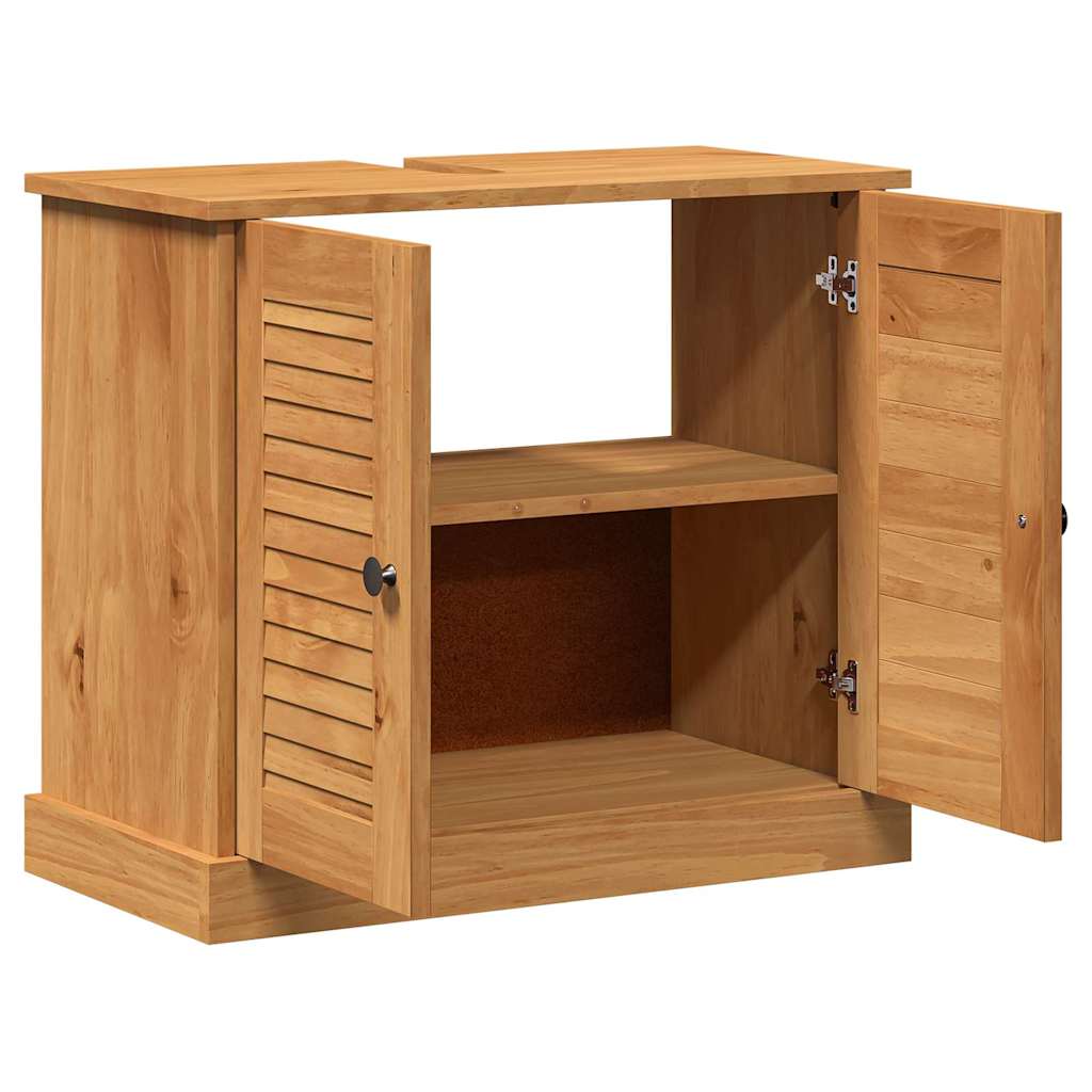 vidaXL Wastafelkast VIGO Bruin en Honingbruin 68 x 34 x 59 cm