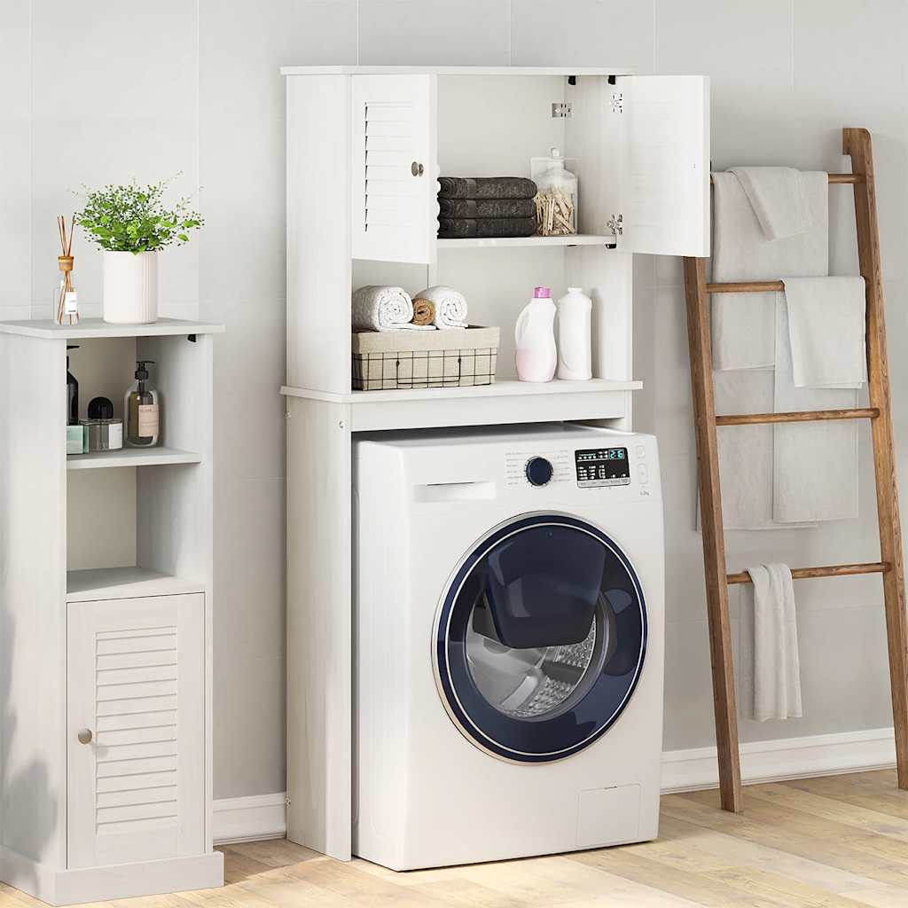 vidaXL Washing Machine Cabinet VIGO Brown and Honey Brown 72.5 x 27 x 161 cm