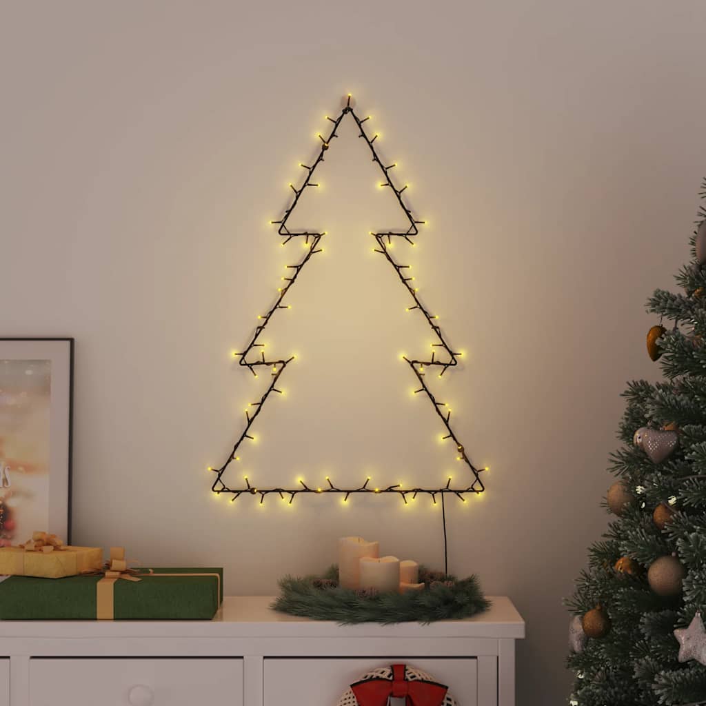 vidaXL Kerstverlichting kerstboom 3 st met grondpinnen 50 LED's 30 cm
