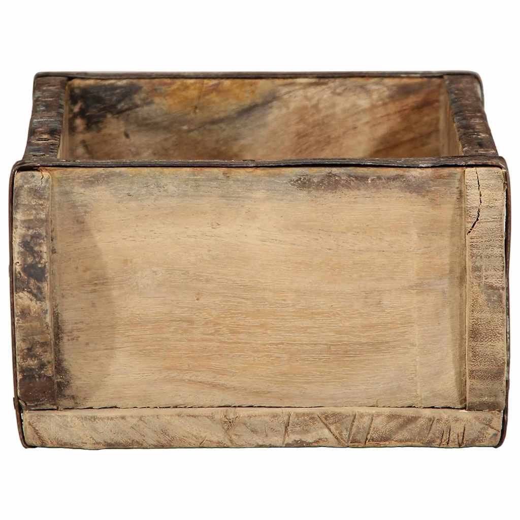 vidaXL Dienblad Bruin 30 x 15 x 9 cm Massief Gerecycleerd Hout