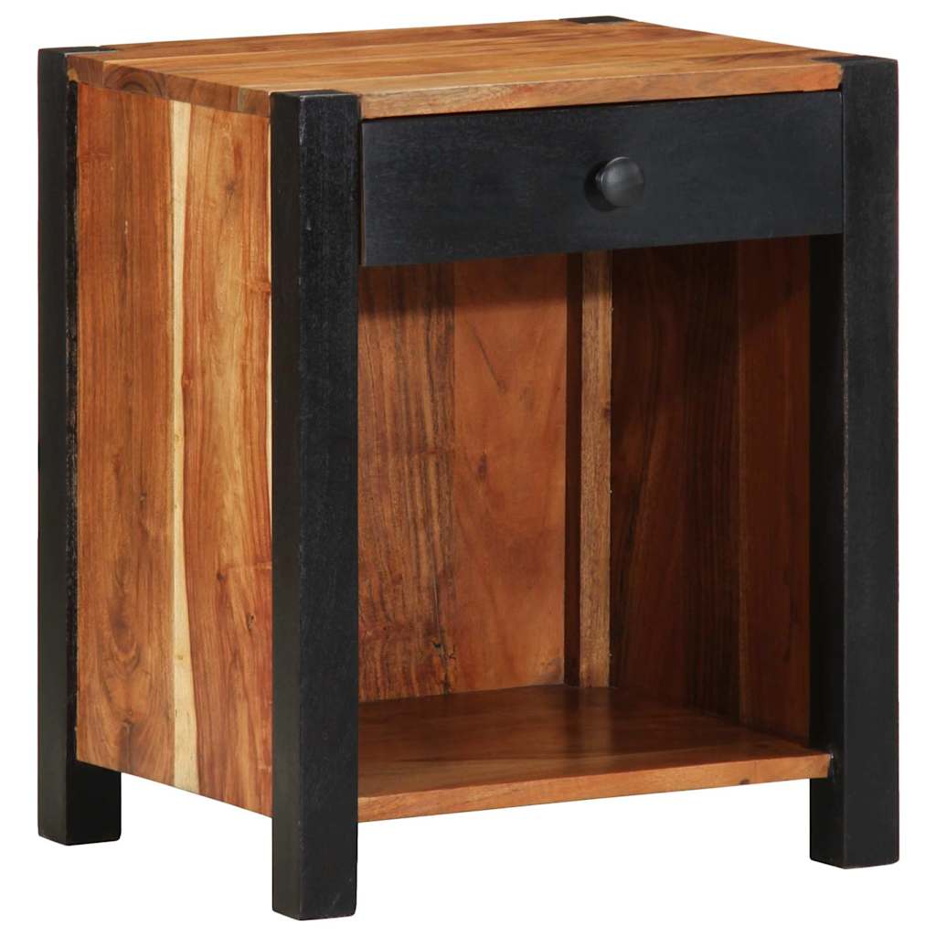 vidaXL Nachtkastje Bruin 40 x 35 x 50 cm Massief Acacia Hout