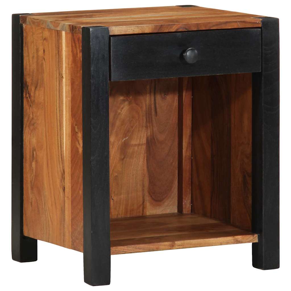 vidaXL Nachtkastje Bruin 40 x 35 x 50 cm Massief Acacia Hout