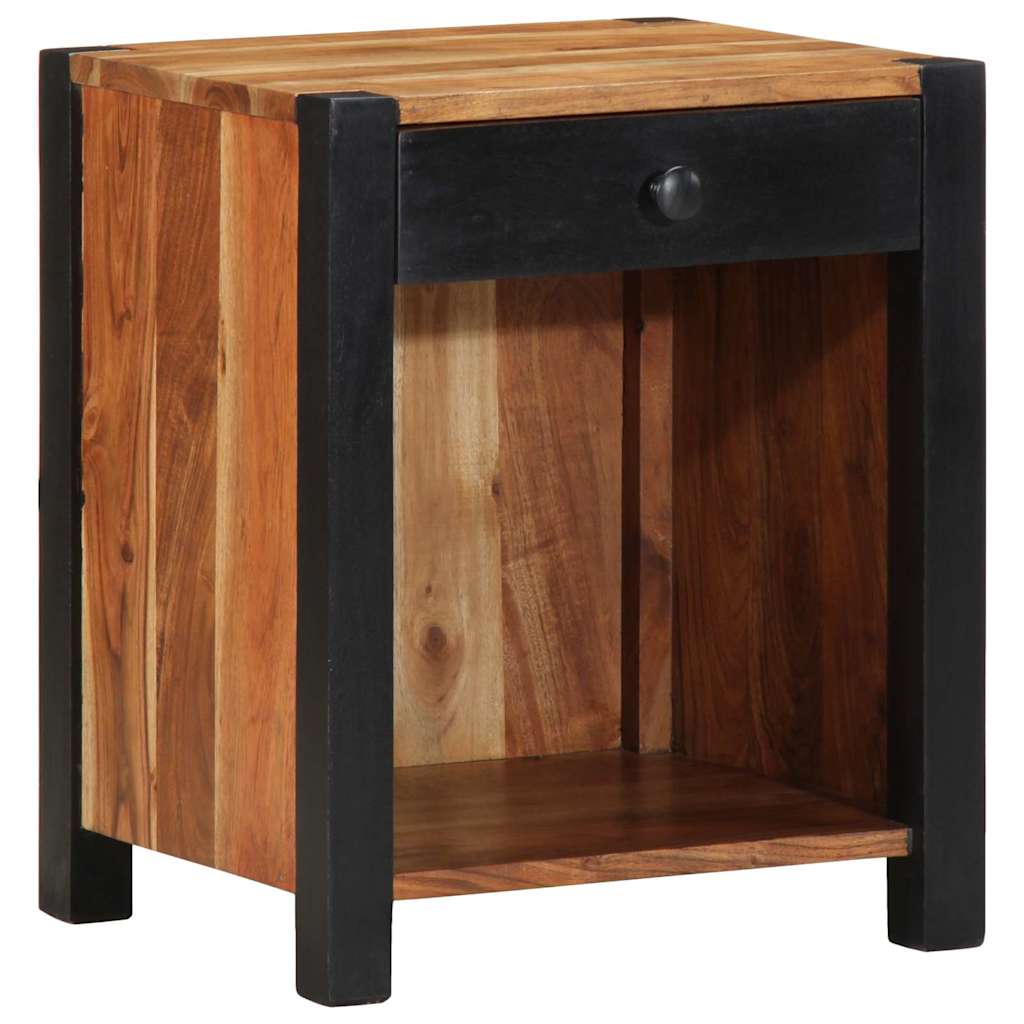 vidaXL Nachtkastje Bruin 40 x 35 x 50 cm Massief Acacia Hout