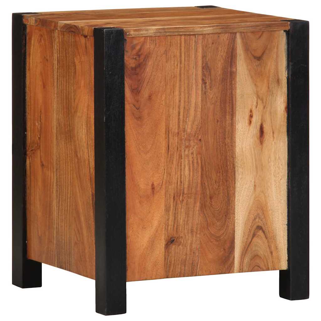 vidaXL Nachtkastje Bruin 40 x 35 x 50 cm Massief Acacia Hout