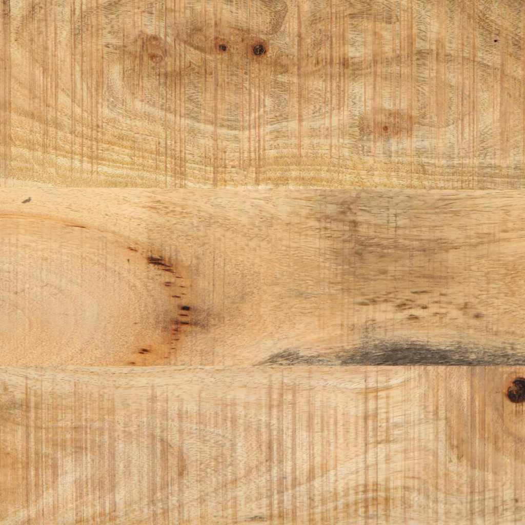 vidaXL Nachtkastje Bruin en Zwart 40 x 35 x 50 cm Massief Mango Hout
