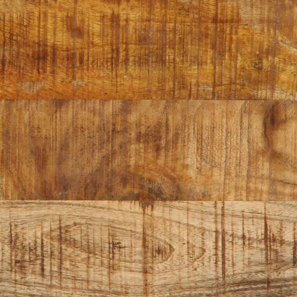 vidaXL Nachtkastje Bruin en Zwart 50 x 30 x 45 cm Massief Mango Hout