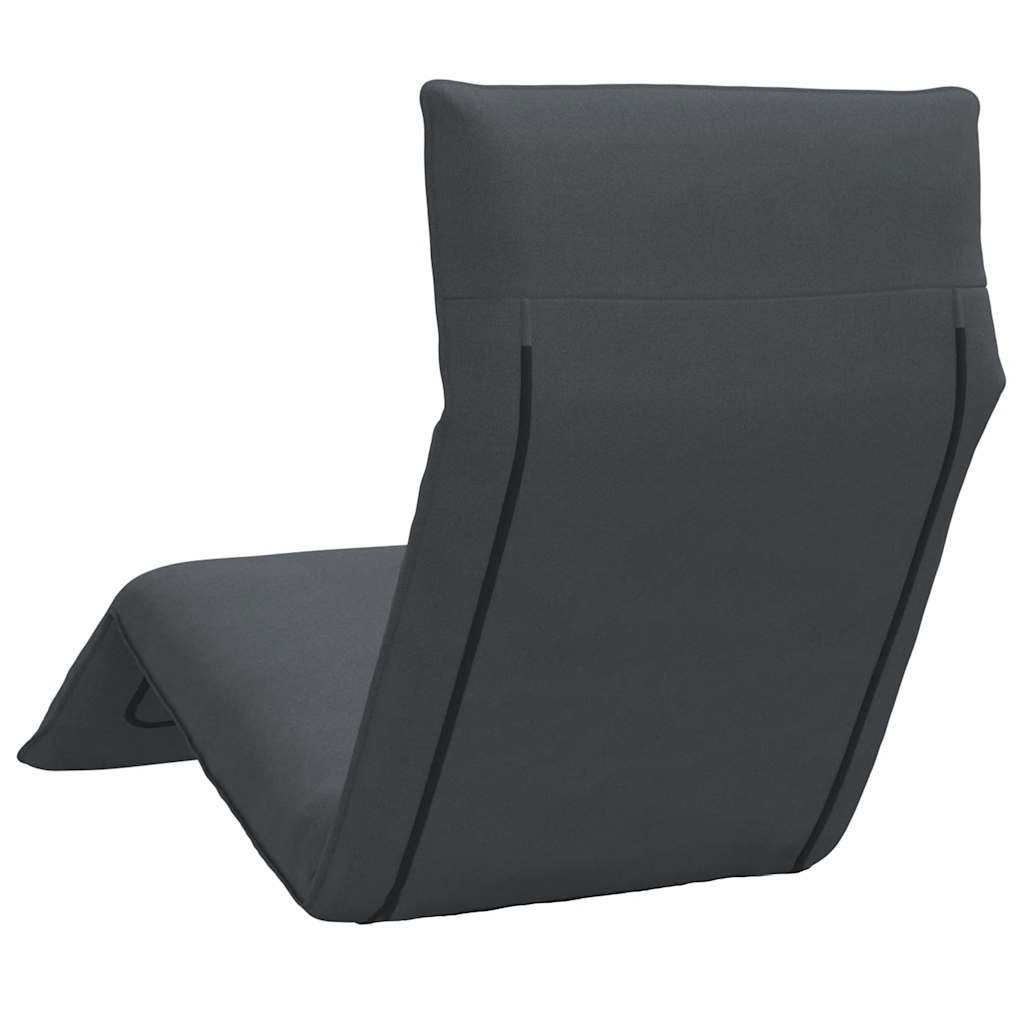 vidaXL Ligstoel inklapbaar 175x54x8,5 cm Oxford stof antracietkleurig