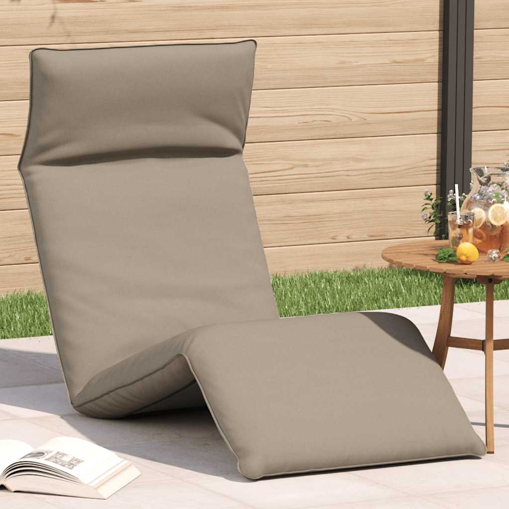 vidaXL Ligstoel inklapbaar 175x54x8,5 cm Oxford stof antracietkleurig