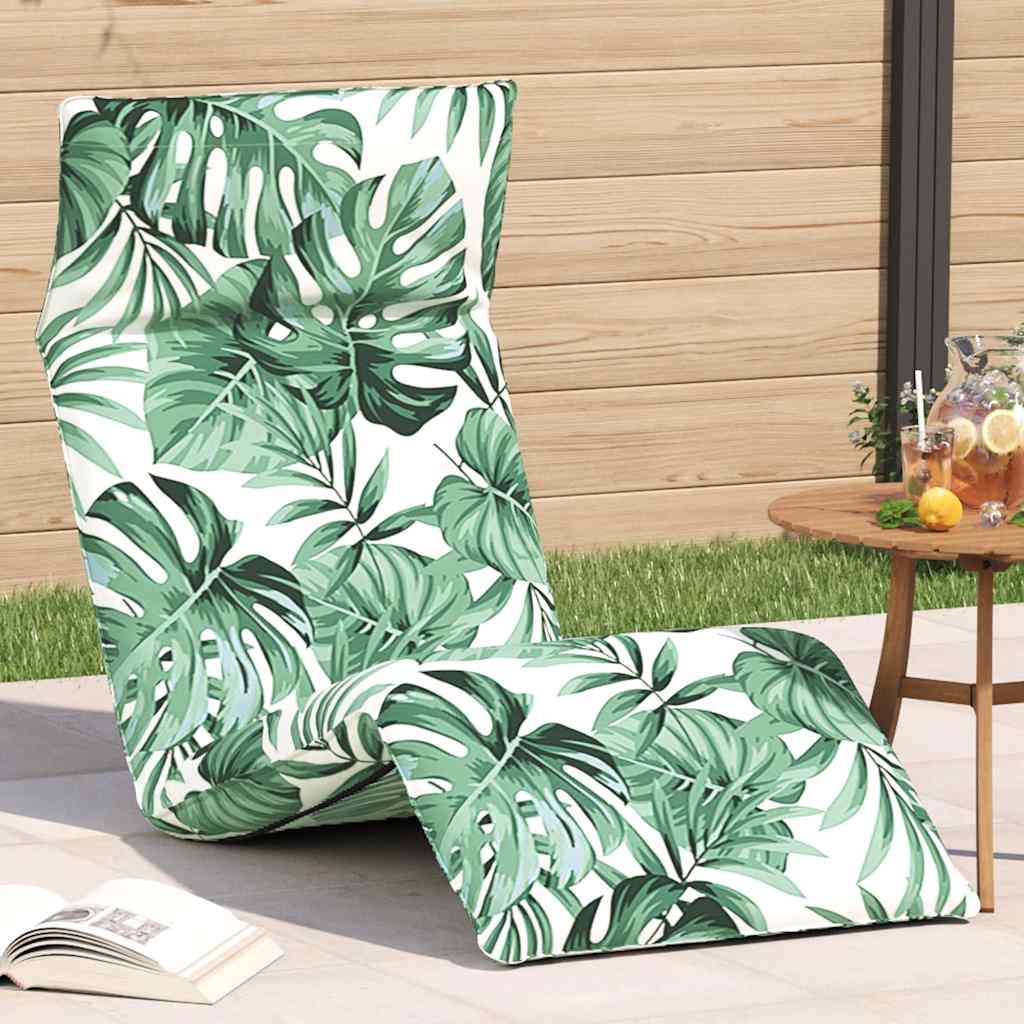 vidaXL Ligstoel inklapbaar 175x54x8,5 cm Oxford stof antracietkleurig