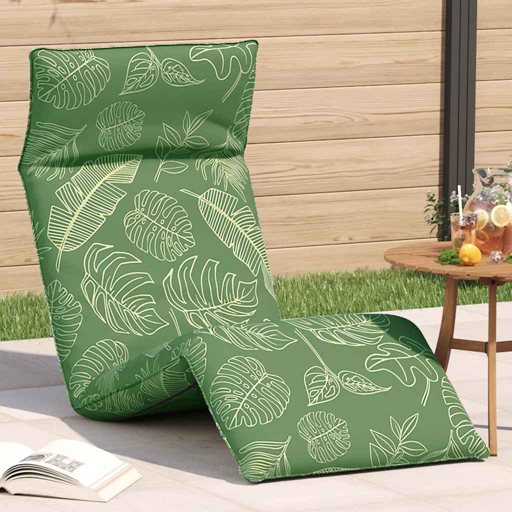 vidaXL Ligstoel inklapbaar 175x54x8,5 cm Oxford stof antracietkleurig