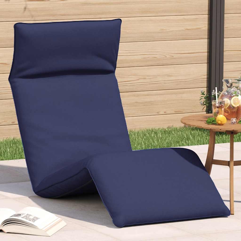 vidaXL Ligstoel inklapbaar 175x54x8,5 cm Oxford stof antracietkleurig