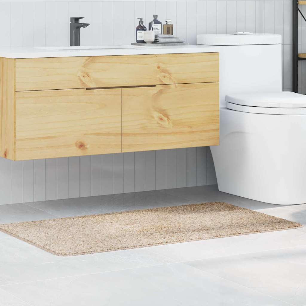 vidaXL Antislip Badmat Donkergrijs 50 x 80 cm PP