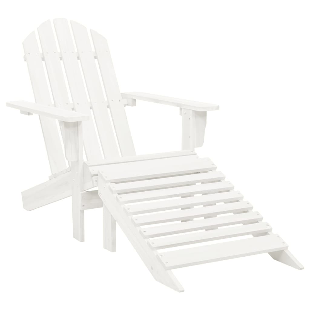 vidaXL Tuinstoel Adirondack met voetenbank massief vurenhout