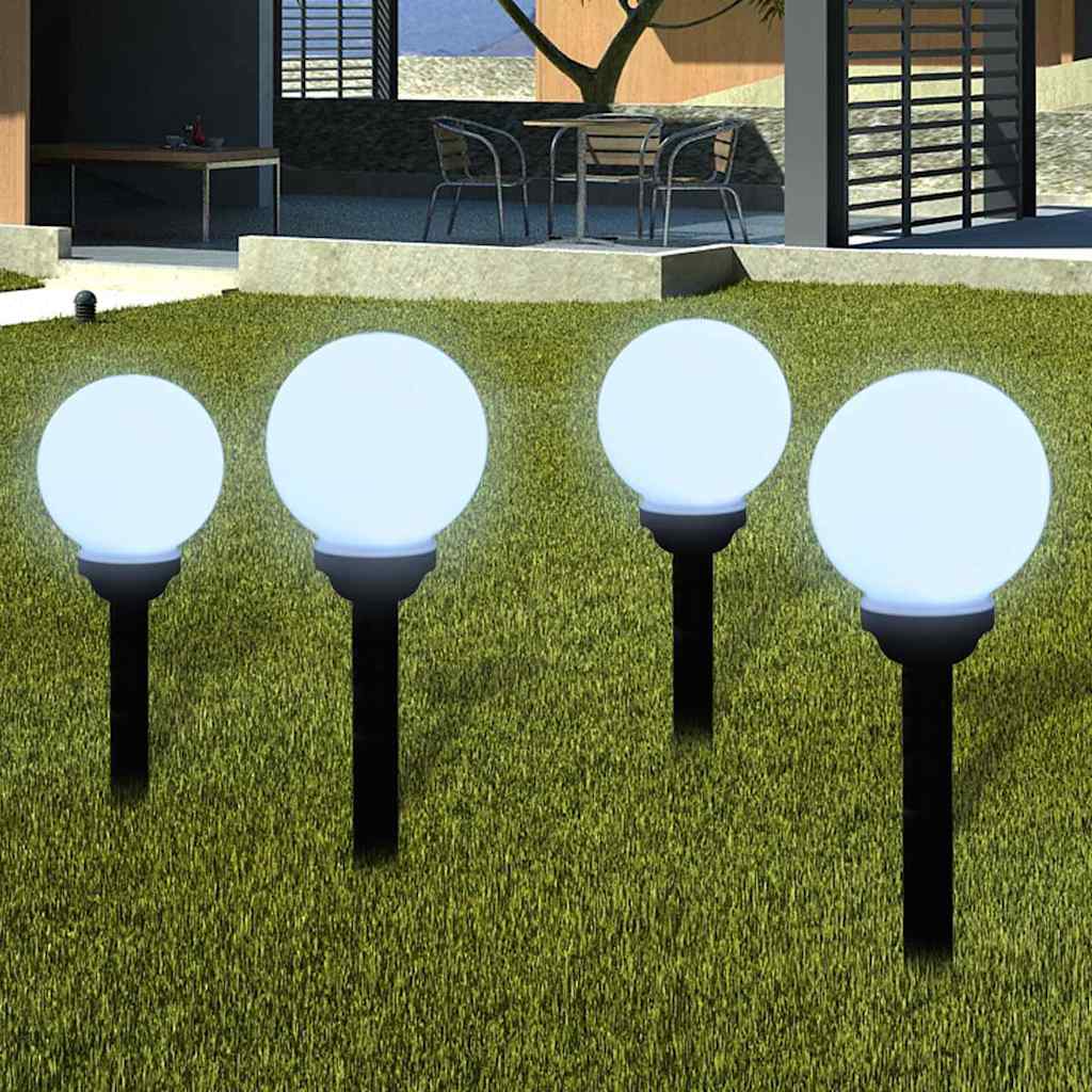 vidaXL Garden Path Lights 8 pcs with Ground Spike LED 15 cm