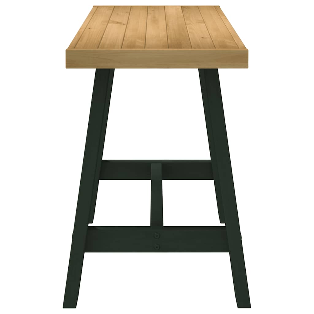 vidaXL Bureau NOAIN A-vormige poten 120x50x75 cm massief hout